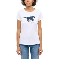 MUSTANG T-Shirt MU-Loa Figurbetonende Passform