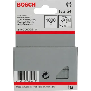 Bosch Flachdrahtklammer Typ 54, 12,9 x 1,25 x 12mm - 2609200221