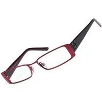 Fossil Brillengestell Korrektionsfassung Brille Metall Kunststoff Rot 52/17/135 - OF1137600, Metall und Kunststoff
