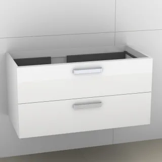 Artiqua 414 Waschtischunterschrank für Venticello 4134L2 Weiß Glanz, 414-WU2L-V107-7050-68 414-WU2L-V107-7050-68