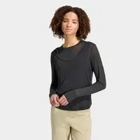 adidas Sportswear Langarmshirt SOFT LUX LONGSLEEVE, TRANSPARENT
