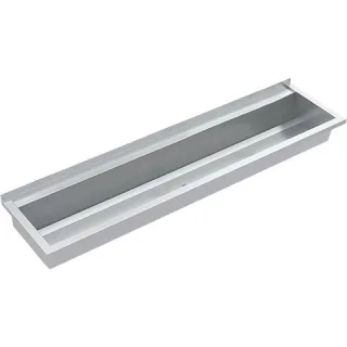 KWC Aquarotter Waschrinne, PLANOX, Edelstahl, W.-Mont., 1800x210x442 mm, m. Arm-bank, 2030043788 2030043788