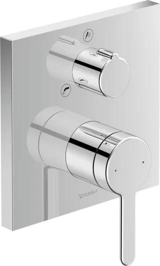 Duravit C.1 Einhebel-Wannenmischer Unterputz Chrom Hochglanz 150x77x150 mm - C15210017010 C15210017010