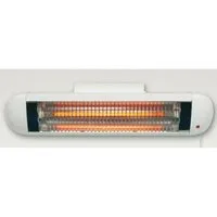 H+H Heizstrahler BS 50 Wickeltisch Heizstrahler, 600 Watt, IP20, Kabel 1,8m, Heizung, Heizer, Wärmestrahler, Weiß
