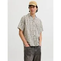 Jack & Jones Kurzarmhemd JPRBLULYON PRINT DOBBY S/S SHIRT SN