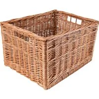 Creative Home Holzkiste Weidenkorb Aufbewahrungskorb, Handgeflochten, Haltbar (1 St), Korb Geflochten Naturkorb mit Griffen Aufbewahrung