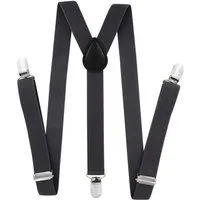 axy Hosenträger Kinder Jungen Hosenträger (1-St) Kinder 7-12 Jahre, 3 Stabile Clips Y-Form 2,5cm Breit verstellbar