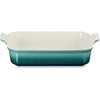 LE CREUSET Auflaufform LeCreuset Auflaufform rechteckig 32cm Tradition, Auswahl Blue Riviera, Steinzeug