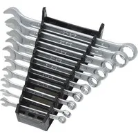 FAMEX Gabel- und Ringschlüssel 10355-10 Ringmaulschlüssel Satz (Gabelringschlüssel Set, 10 St), aus CV-Stahl, übertrifft DIN/ISO-Anforderungen