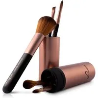 Luvia Cosmetics Kosmetikpinsel-Set TRAVEL SET, 5 tlg., 5 Pinsel aus Nurai-Haar, vegan, perfekt für Unterwegs.
