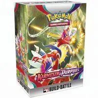 The Pokémon Company International Sammelkarte Pokémon Karmesin & Purpur Prerelease Set - 4 Booster Packs + Promo