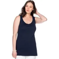 Sheego Shirttop Tanktop Ärmellos