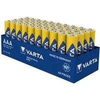 VARTA AAA Batterien LR03 Industrial Pro Micro 40 Stück Batterie, (1.5V V), Alkaline, lange Lagerfähigkeit, umweltfreundlich verpackt, Vorratspack