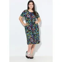 Angel of Style Jerseykleid Jersey-Maxikleid Straight Fit Sternenmuster