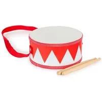 Classic Cantabile Trommel Kindertrommel aus Holz,Inkl. Drumsticks & Umhängegurt, 3-St., Trommel für Kinder