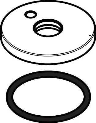 Hansgrohe Rosette für Auslauf Metropol S 3-Loch Bidet-/Waschtischarmatur chrom, 97505000 97505000