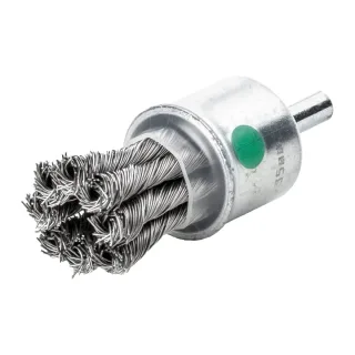 Milwaukee Pinselbürste für Geradschleifer, gezopft, Edelstahl 19 x 28 x 72 x 0,35 mm, 6 mm Schaft - 4932501731