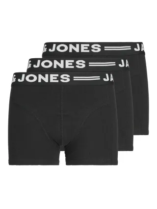 JACK&JONES - SENSE TRUNKS 3-PACK NOOS JNR Black - Gr. - 164