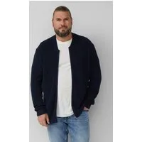 s.Oliver Cardigan Strickpullover Strickjacke mit Bomberkragen und Zwei-Wege-Reißverschluss