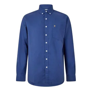 Farah - "Boxworth" Formelles Hemd für Herren, Regulär (Mittelblau)