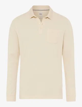 Brax Herren Polo Style PHARELL oat, hellbeige, Gr. L