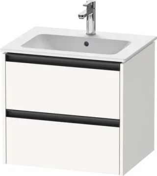 Duravit Ketho.2 Waschtischunterbau wandhängend Weiß Supermatt 610x480x550 mm - K25262084840000 K25262084840000
