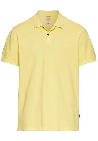 camel active - Kurzarm Poloshirt aus Baumwolle dusty citron - Gr. - 3XL