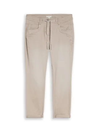 Tom Tailor - Tapered Relaxed Hose soft taupe grey - Gr. - 28