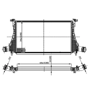 NRF Ladeluftk?hler VW Atlas Ca1, Ca2, Ca3 2,0 TSI 4Motion