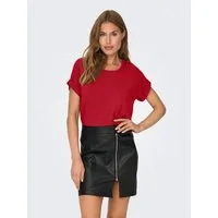 ONLY T-Shirt ONLMOSTER – Kurzarmshirt mit Aufschlag und klassischem Look Viskosemischung, regular fit