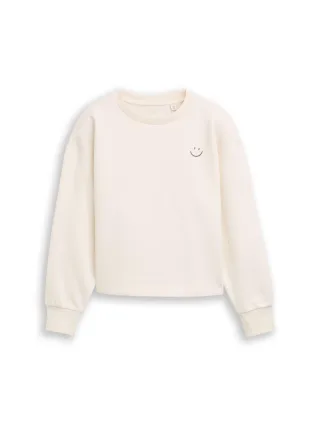 tom tailor kids - Sweatshirt mit Rückenprint gardenia white - Gr. - 164