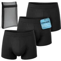 Harmony Care Inkontinenzboxer Premium waschbare Inkontinenz Pants Männer inkl. Waschnetz (3 Stück, 3-St) extra auslaufsicher