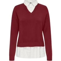 ONLY 2-in-1-Pullover ONLDAGMAR LS COLLAR MIX KNT