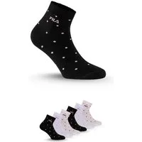 Fila Kurzsocken (6 Paar) mit schmalem Rippenbündchen, gepunktet, Cotton-Mix