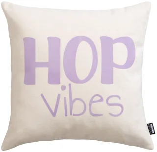 done. Dekokissen "HOB VIBES" Weicher Chenille-Stoff Kuschelige Beflockung