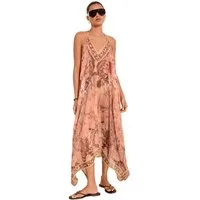 LIPSY Strandkleid Lipsy Strandkleid mit Wirbelmuster und Zipfelsaum (1-tlg)