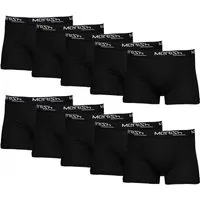 MERISH Boxershorts Merish 410 Boxershorts Herren 10er Pack S-5XL Unterwäsche Schwarz S (Spar-Set)