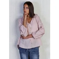 Andijamo-Fashion Langarmbluse LUNA LACE Aufwendige Stickereien mit Cut-Outs auf den Ärmeln