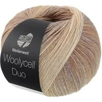 LANA GROSSA Meilenweit 100 WOOLYCELL DUO Häkelwolle, 400 m (4-fach Sockengarn ohne Polyamidanteil), 100 g
