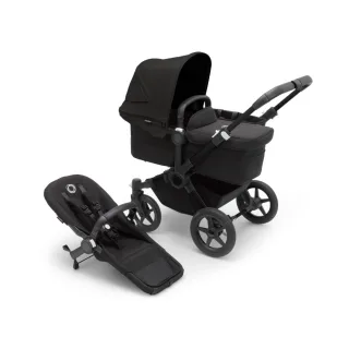Bugaboo Donkey 5 Mono Complete Black/Midnight-Black Kinderwagen-Set mit Liegewanne und Sitz