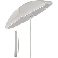 Sekey Sonnenschirm Ø 160 cm Balkonschirm Rund Strandschirm Sonnenschirm mit Schutzhülle, LxB: 160,00x160,00 cm, Neigungswinkel verstellbar, Höhe verstellbar, mit Tragetasche