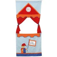 roba® für Türen Kasperletheater (platzsparendes Puppentheater inkl. 6 Handpuppen)