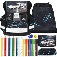 Belmil Schulranzen Set Classy 10-teilig 2026 Jungen Midnight Turbo