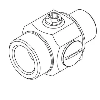 KWC Aquarotter Wassermengenregulierung, DN15, G1/2BxG1/2, absperrbar, 2000106008, 2000106008 2000106008