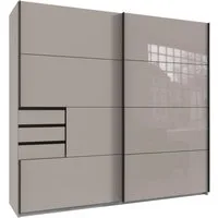 Wimex Schwebetürenschrank Saigon mit Glaselementen, 2 Türen, 225cm breit