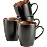 MÄSER Becher TEONA, Kaffeebecher-Set, Steinzeug, 4-tlg., Steinzeug