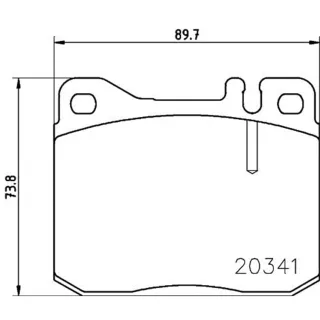 Hella Bremsbel?ge vorne Mercedes 123 S-Klasse Sl 5,0