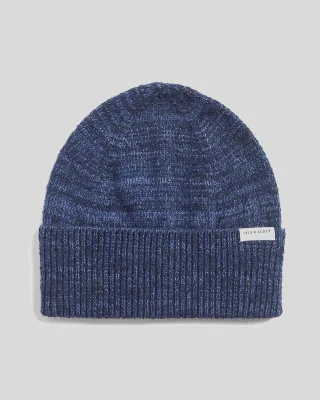 Lyle & Scott Multi Marl Beanie - Marineblau