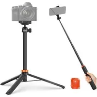 Neewer TS04 59"Selfie Stick Stativ, mit Fernbedienbarem und Kugelkopf Handstativ (Kleines Metall Tragbares Reisestativ für iPhone & DSLR Kameras)