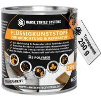Hanse Syntec Systems Dichtstoff Flüssigkunststoff Transparent für Abdichtung & Reparatur, Gebrauchsfertig, (1-tlg), kein Vergilben, 100% Transparent, Silikonfrei